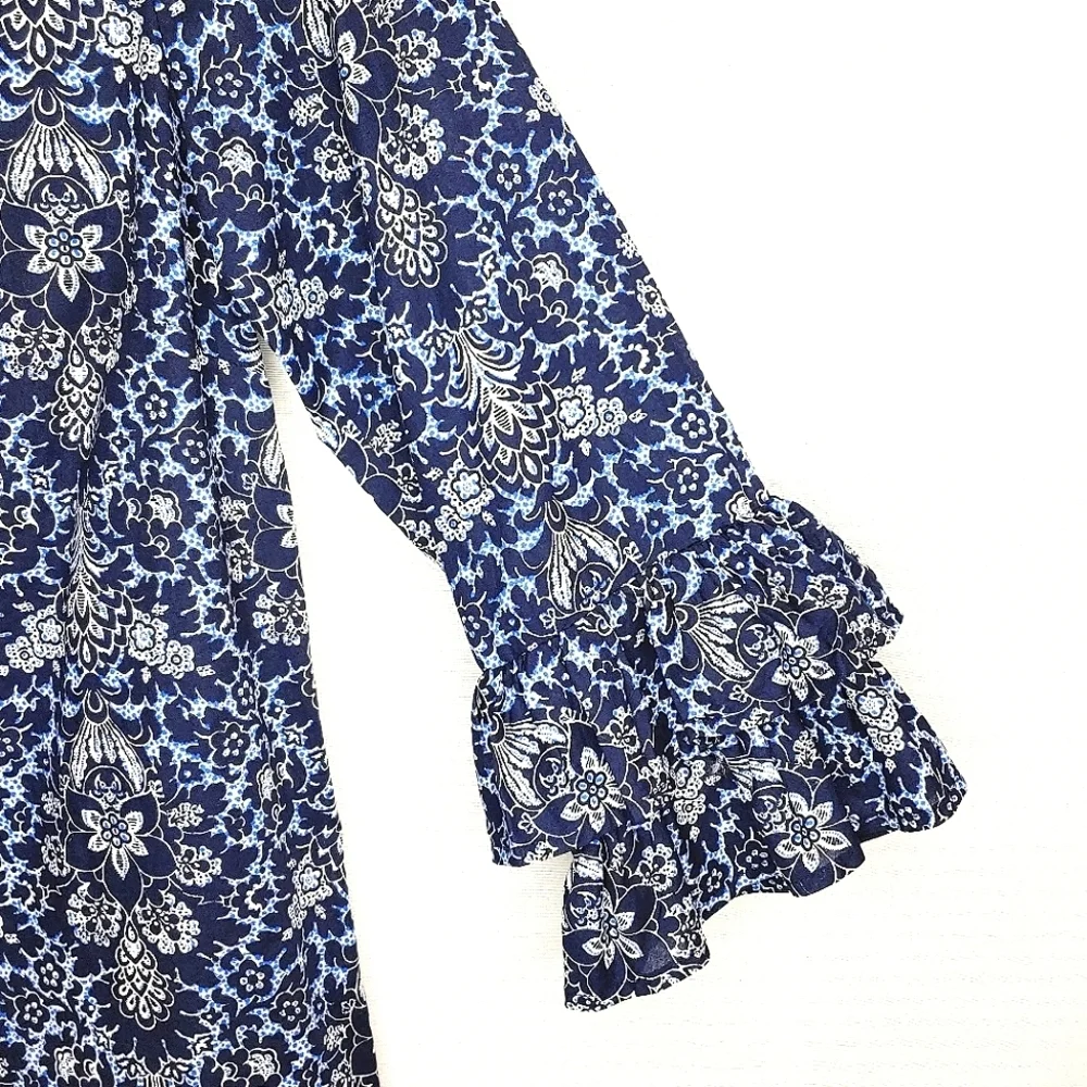 J. Crew tunic top. Navy Blue, 00